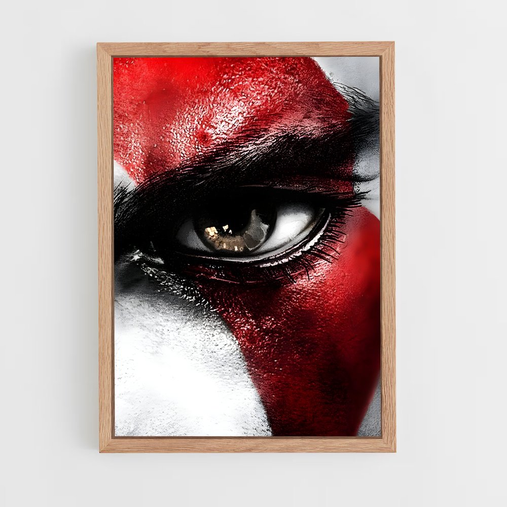 Poster Visage de la Guerre – affiche God of War (vue 4)